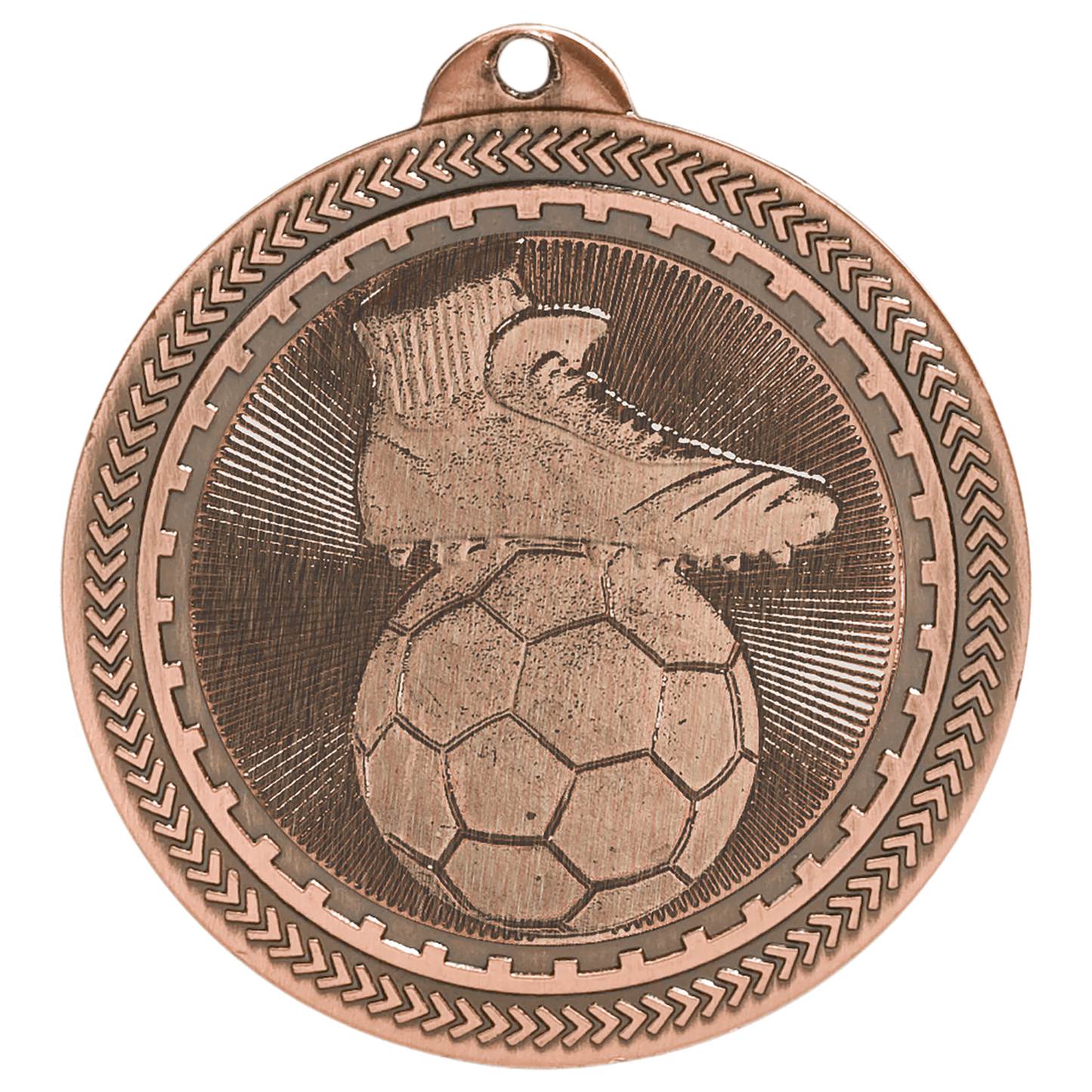 2" Antique Bronze Soccer Medal - BL215B