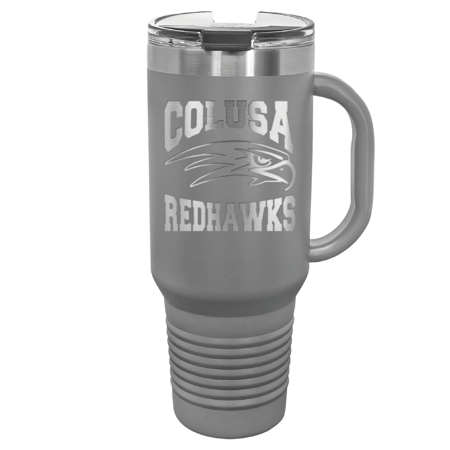 Colusa RedHawk40 oz. Travel Mug with Handle