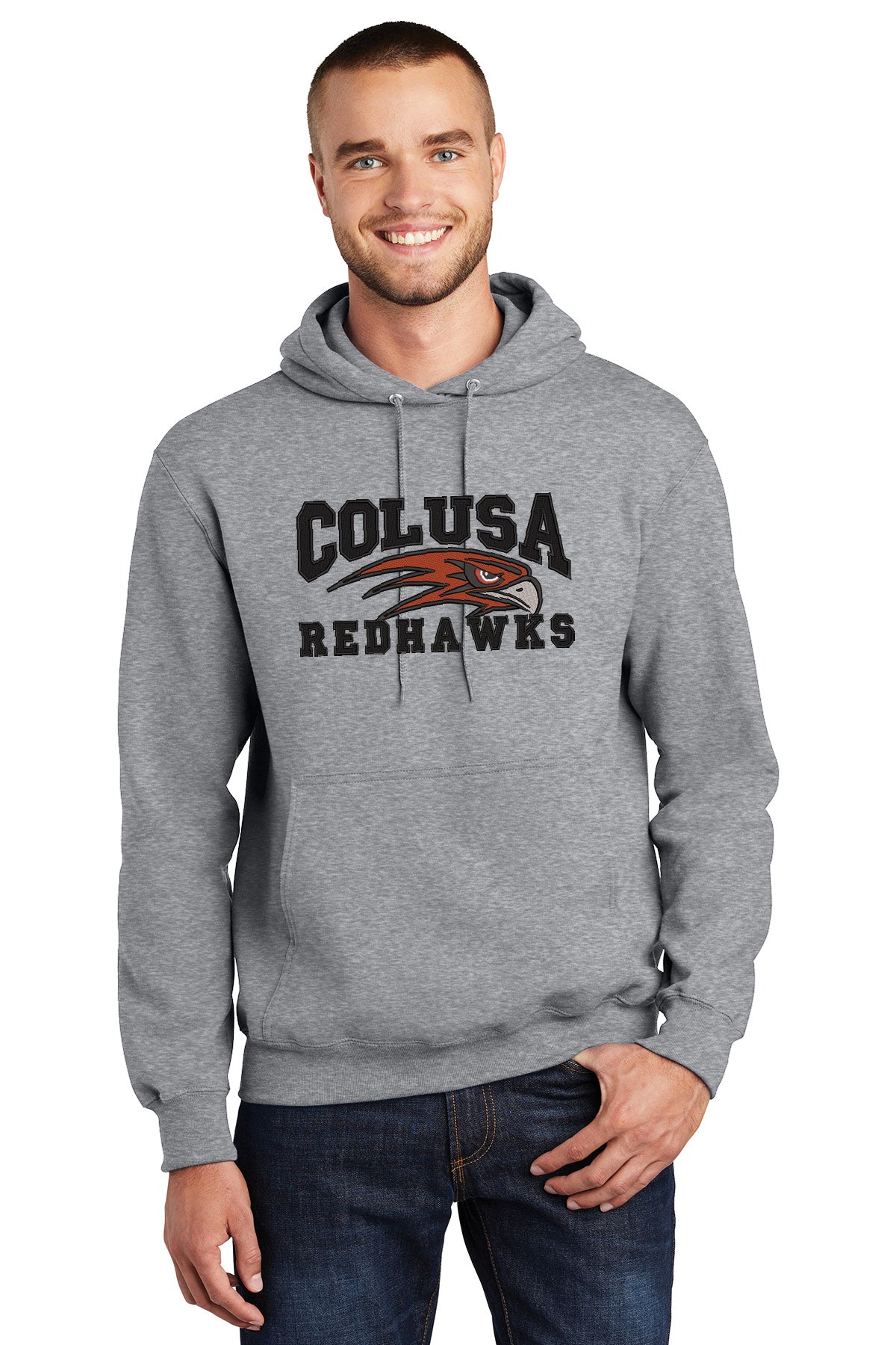 Colusa RedHawk Hooded Sweatshirt