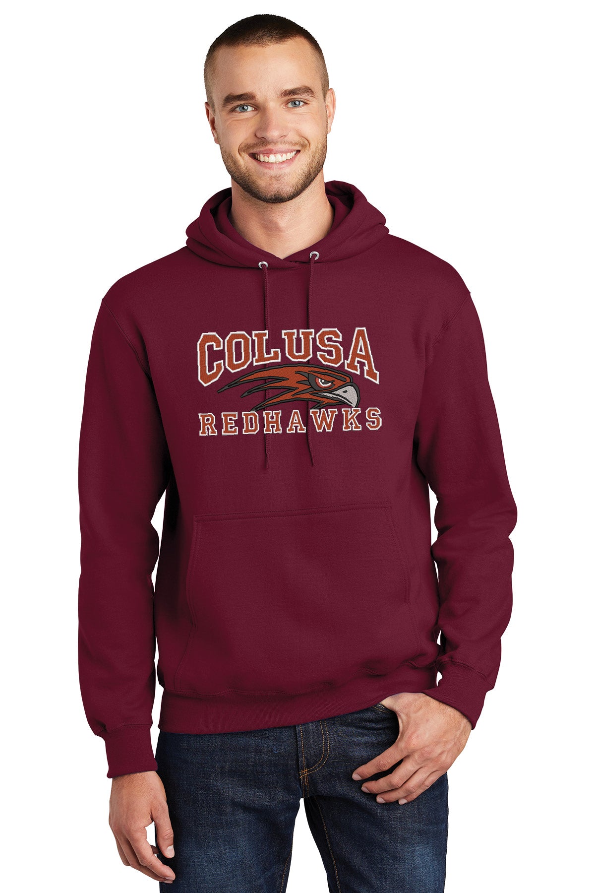 Colusa RedHawk Hooded Sweatshirt