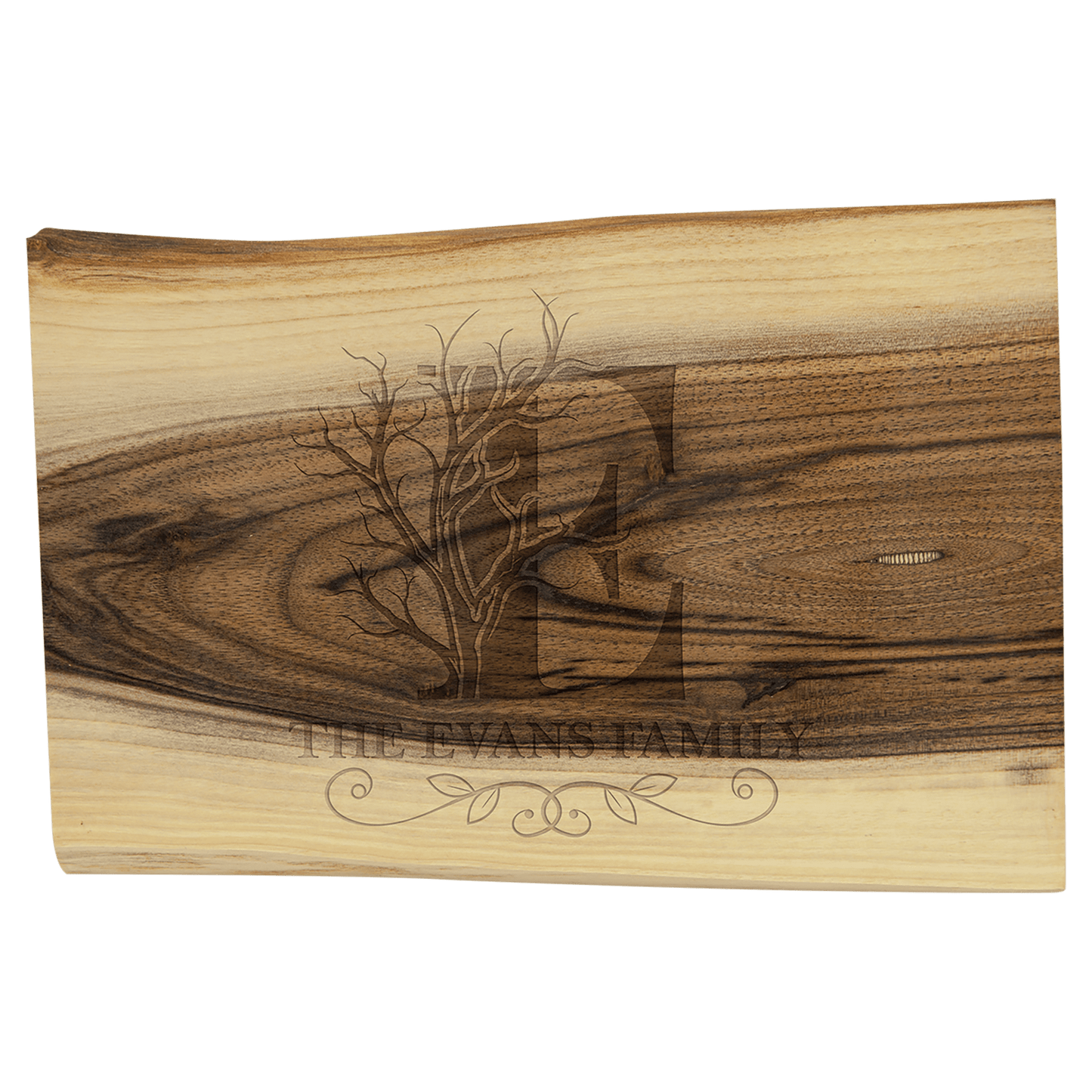Natural Black Walnut Cutting and Charcuterie Board