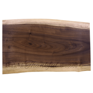 Natural Black Walnut Cutting and Charcuterie Board