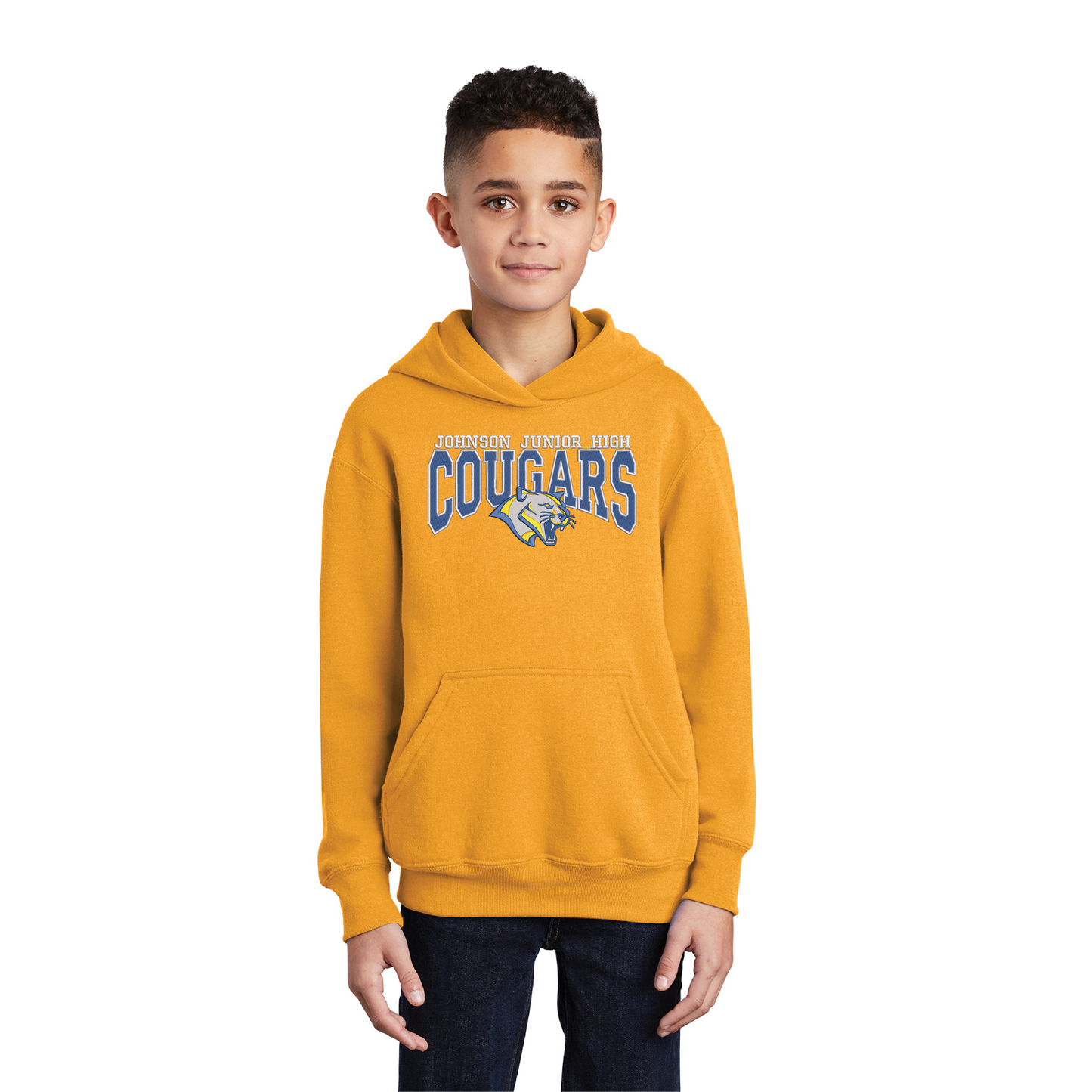 JJH Cougars Youth Fleece Pullover Hooded Sweatshirt (PC90YH)