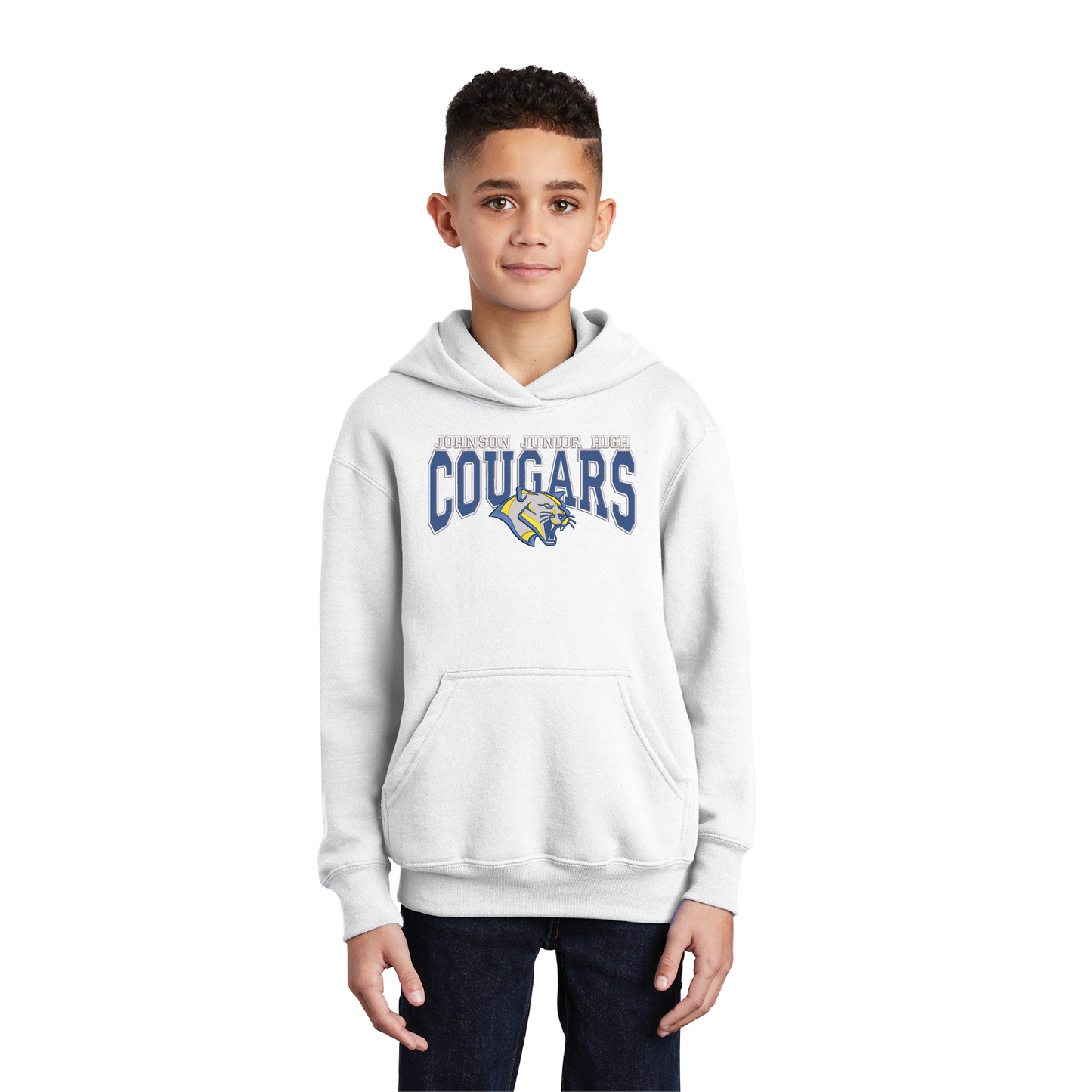 JJH Cougars Youth Fleece Pullover Hooded Sweatshirt (PC90YH)