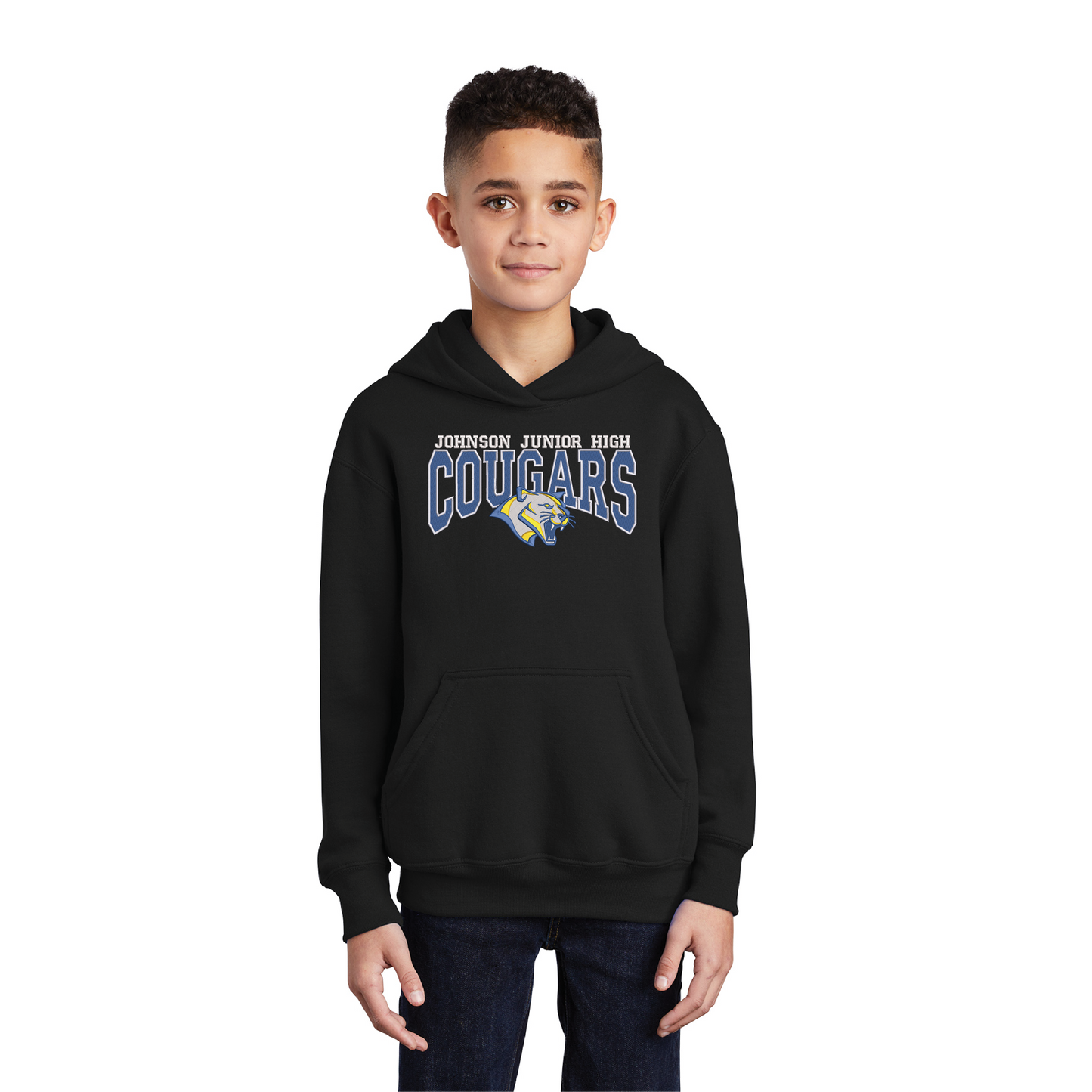JJH Cougars Youth Fleece Pullover Hooded Sweatshirt (PC90YH)