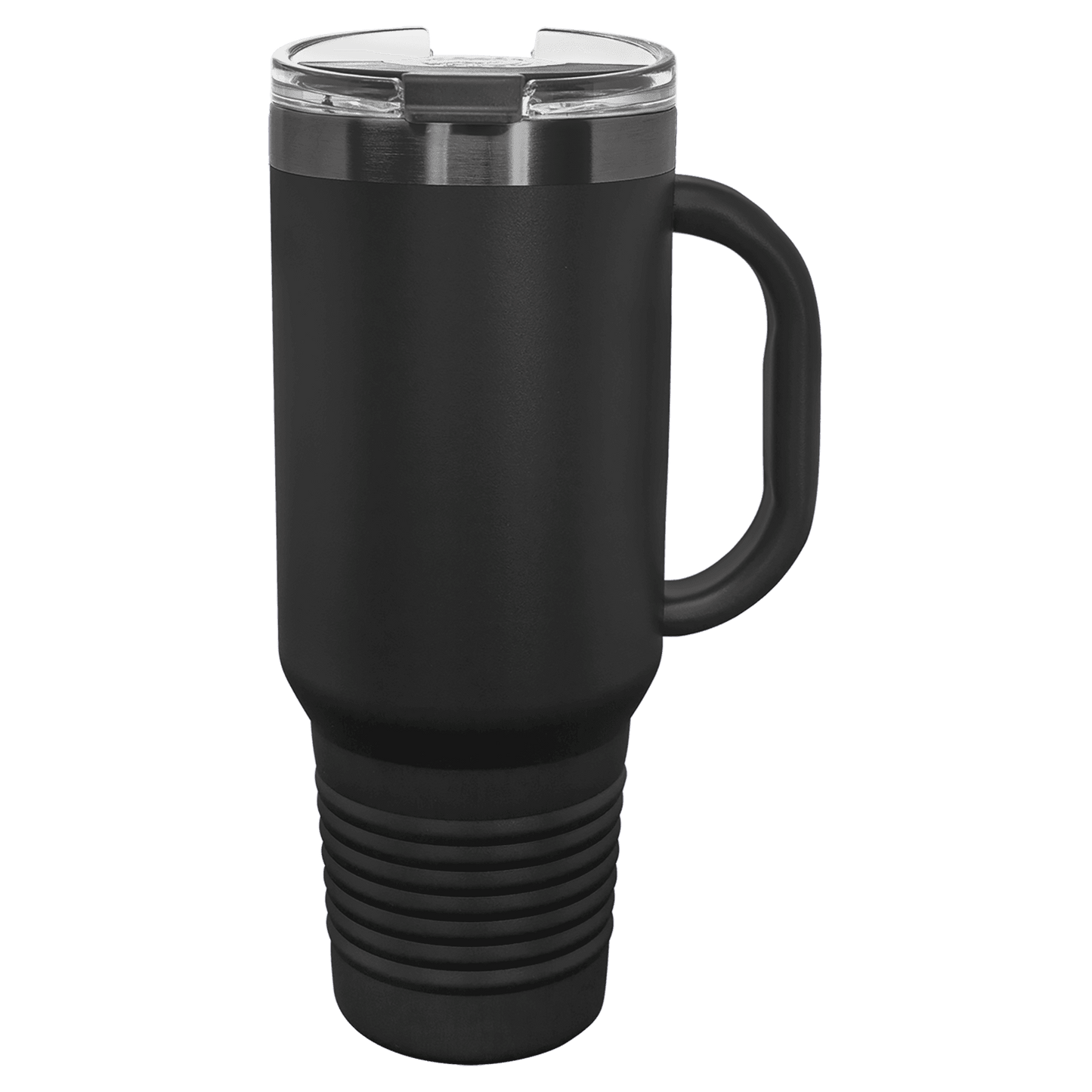 Personalized 40 oz. Black/Ghost Black Travel Mug