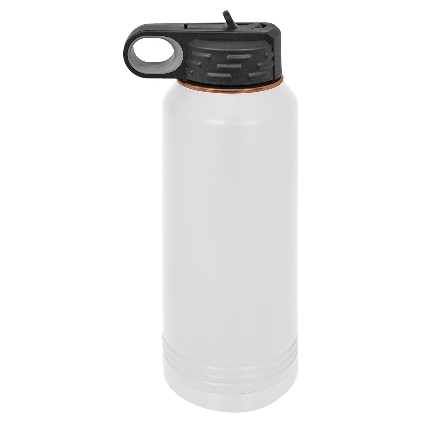 Personalized 32 oz. White/Rose Gold Water Bottle