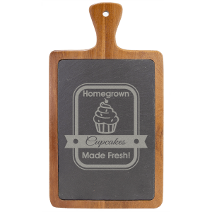 Acacia Wood with Slate Cutting Board