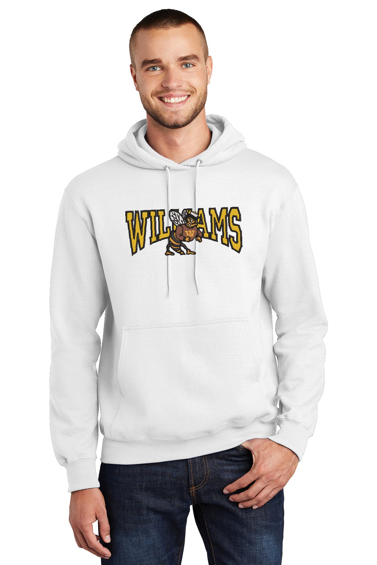 Williams YellowJacket Mascot Hooded Sweatshirt
