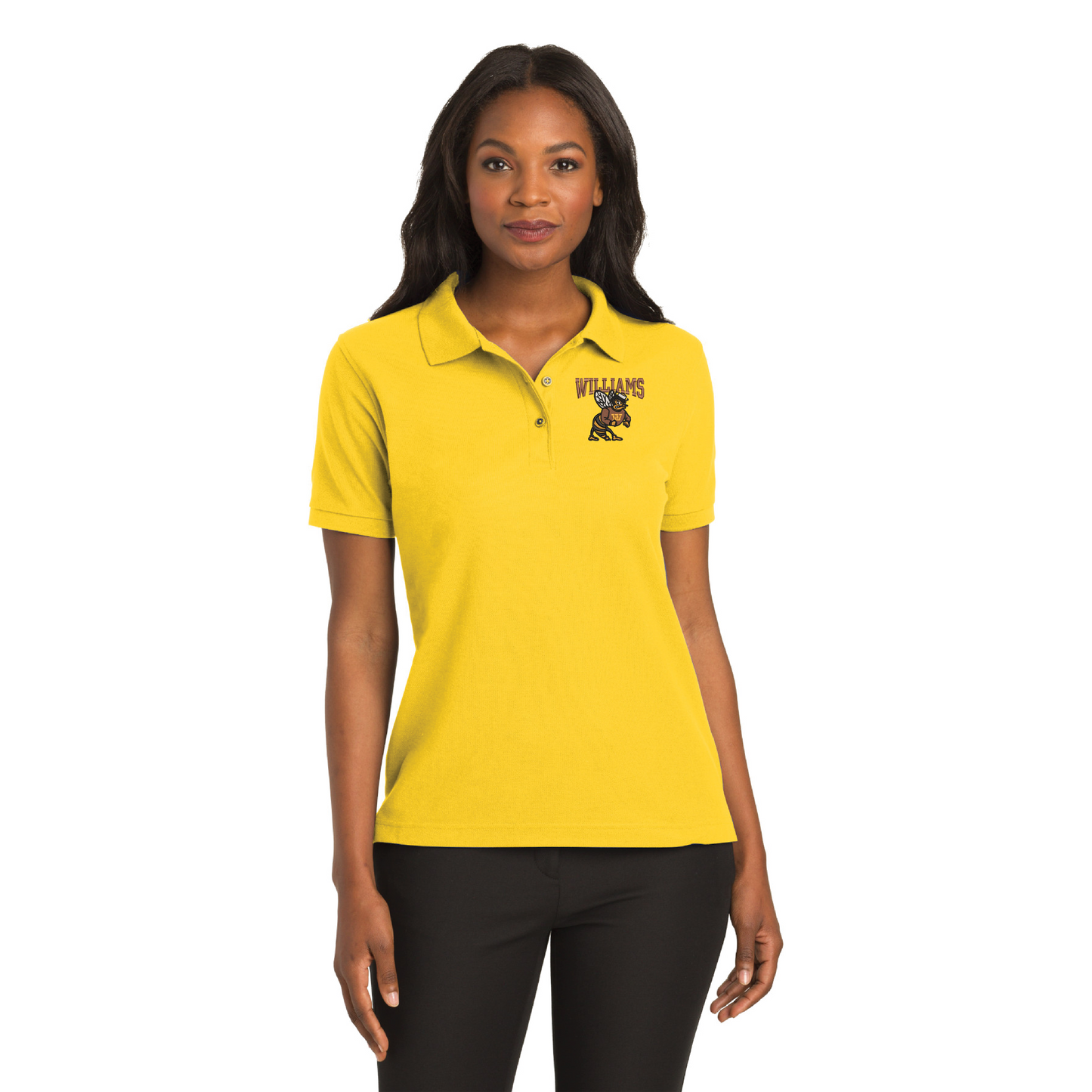 Williams (Athletic) Yellowjacket Women's Silk Touch™ Polo. (L500)