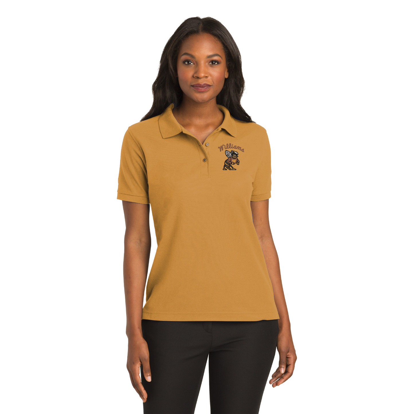 Williams (Script) Yellowjacket Women's Silk Touch™ Polo. (L500)