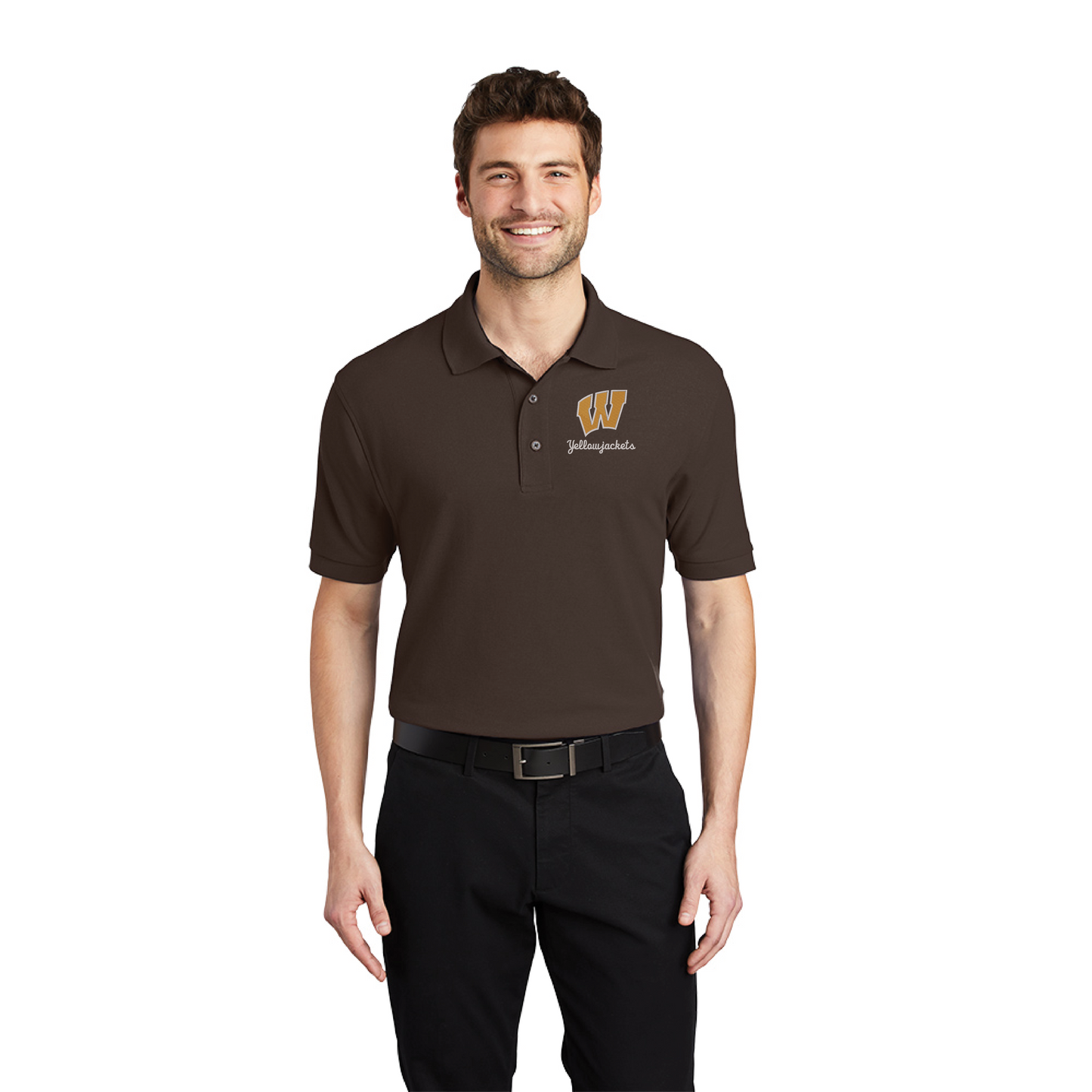Williams Block "W" (Script) Silk Touch™ Polo. (K500)