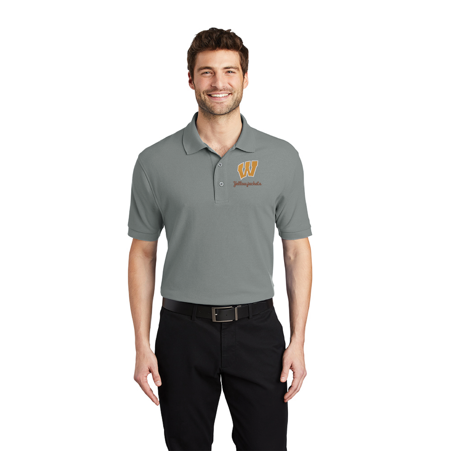 Williams Block "W" (Script) Silk Touch™ Polo. (K500)