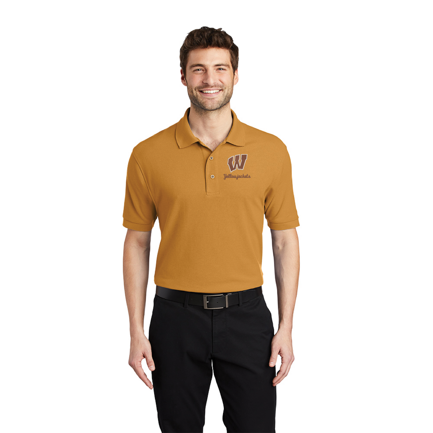 Williams Block "W" (Script) Silk Touch™ Polo. (K500)