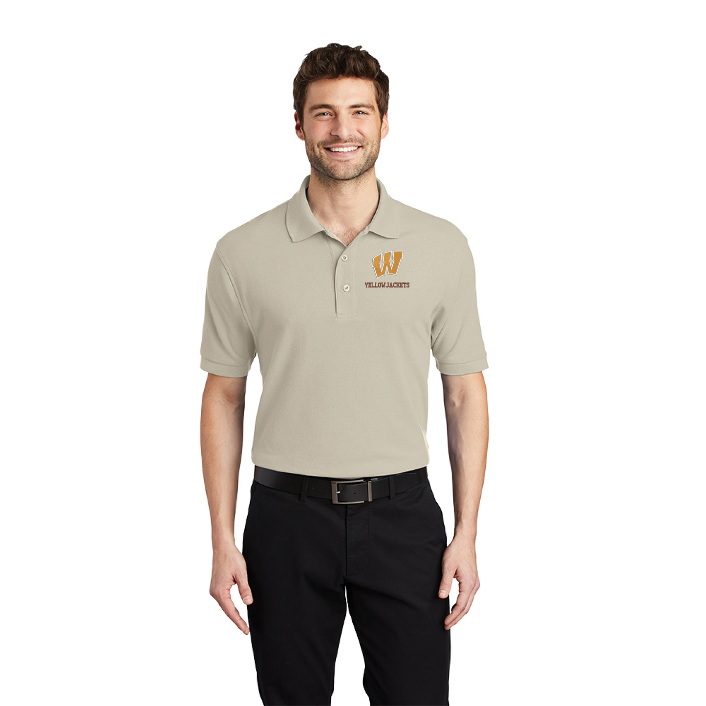 Williams Block "W" (Script) Silk Touch™ Polo. (K500)