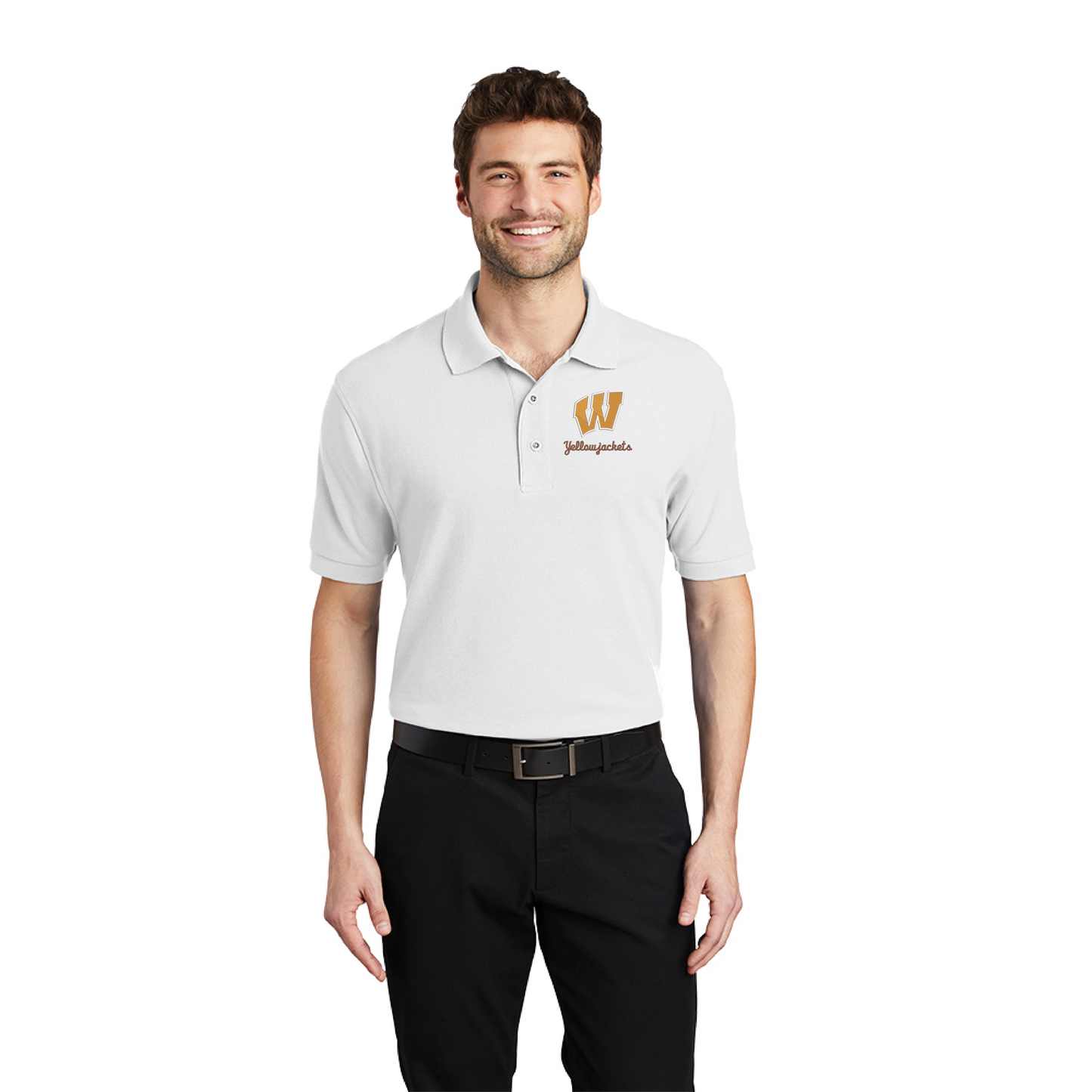 Williams Block "W" (Script) Silk Touch™ Polo. (K500)