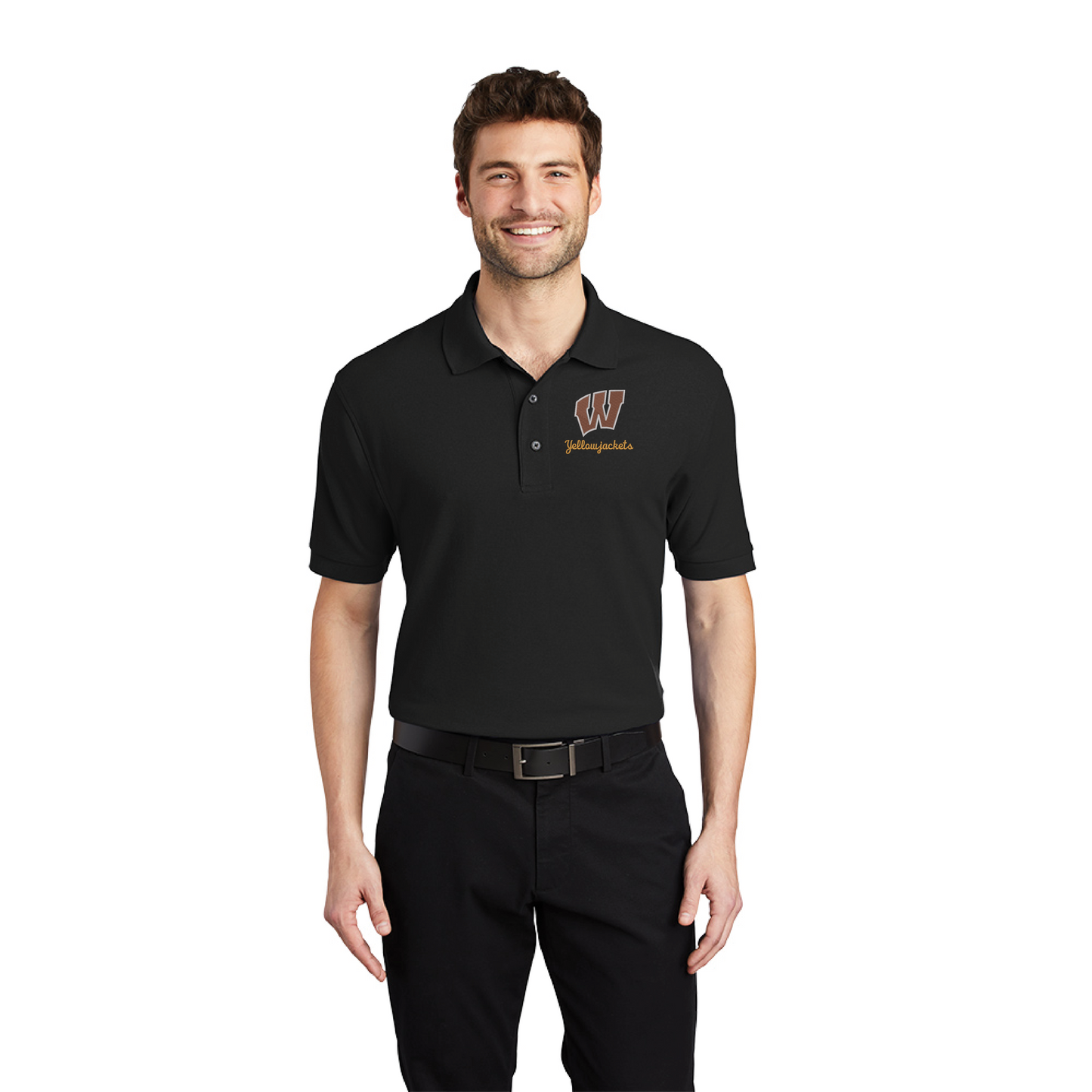 Williams Block "W" (Script) Silk Touch™ Polo. (K500)