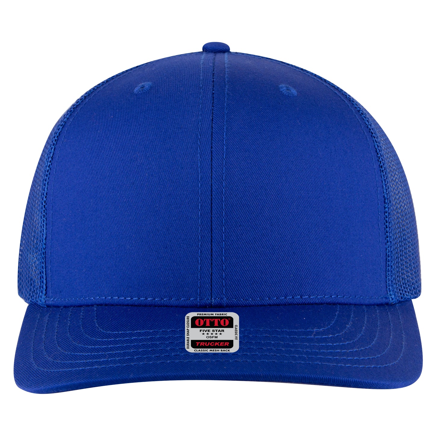 OTTO Cap 6 Panel Mesh Back Trucker Hat (112-1) - Solid Colors