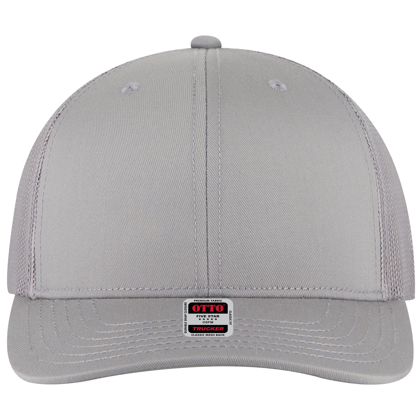 OTTO Cap 6 Panel Mesh Back Trucker Hat (112-1) - Solid Colors