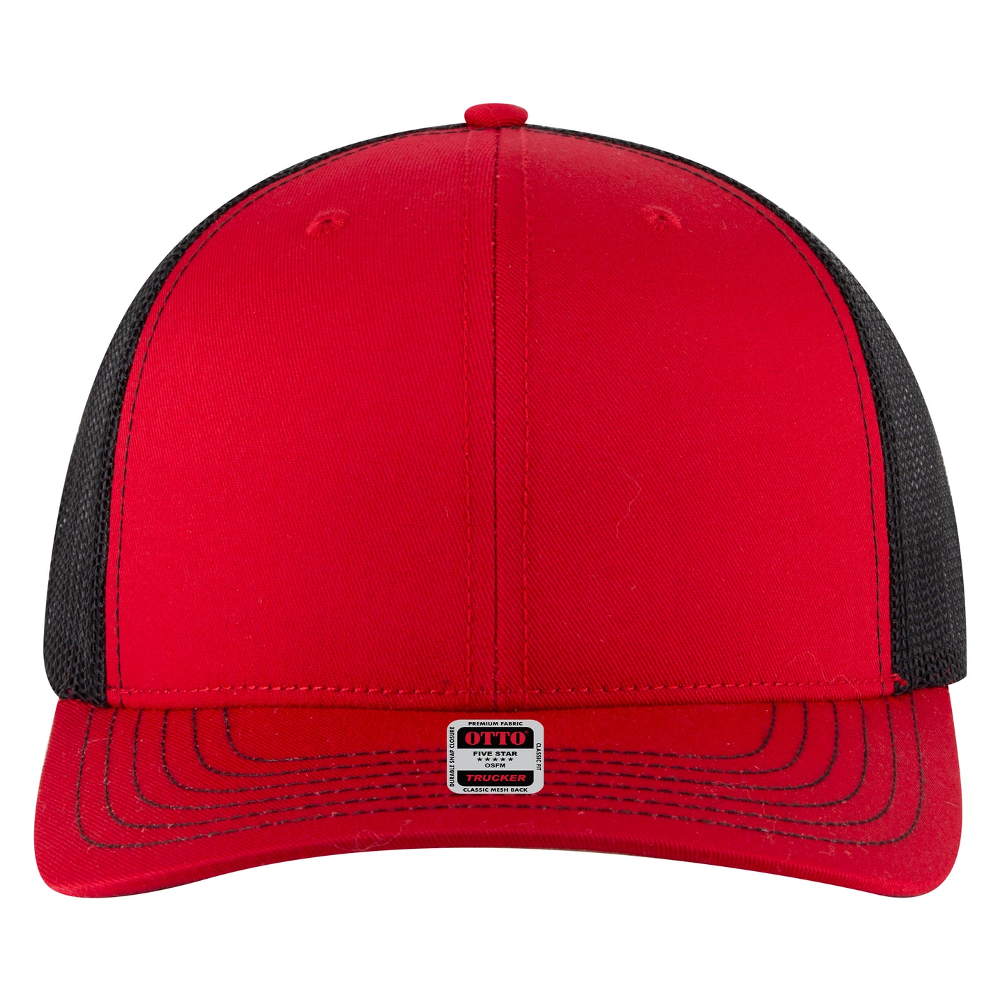 OTTO Cap 6 Panel Mesh Back Trucker Hat (112-1) - Split Colors