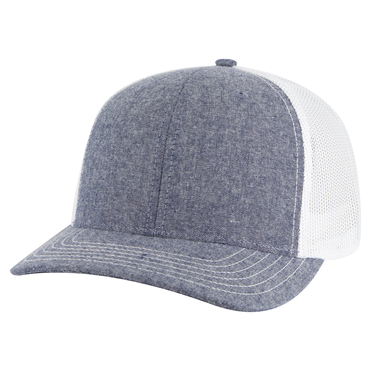 OTTO Cap 6 Panel Mesh Back Trucker Hat (112-1) - Heather