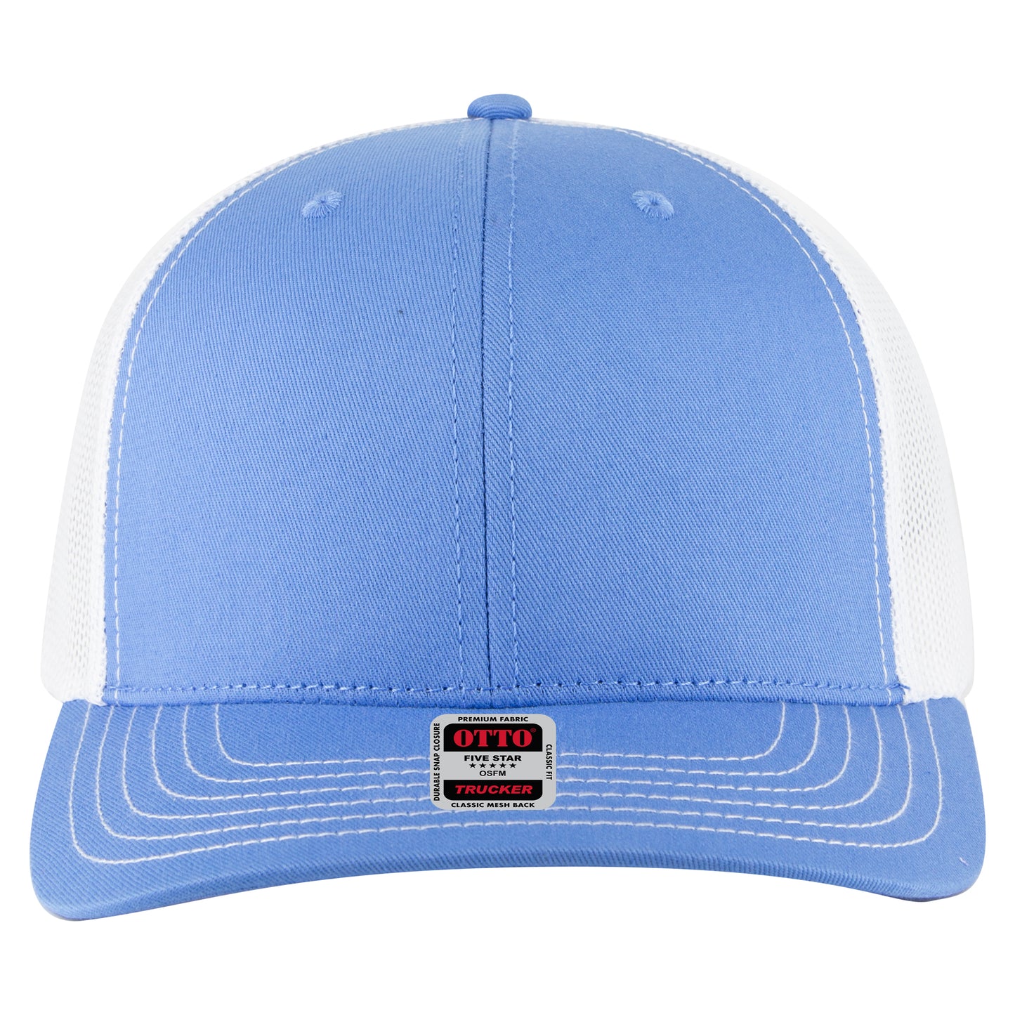 OTTO Cap 6 Panel Mesh Back Trucker Hat (112-1) - Split Colors