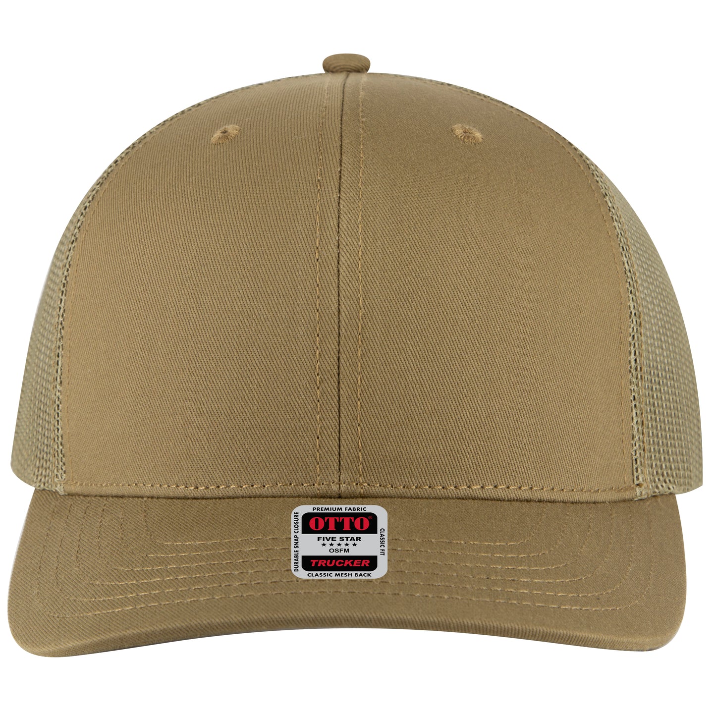 OTTO Cap 6 Panel Mesh Back Trucker Hat (112-1) - Solid Colors