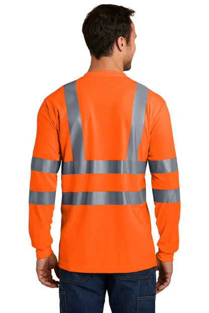 CornerStone® - ANSI 107 Class 3 Long Sleeve Snag-Resistant Reflective T-Shirt (CS409)