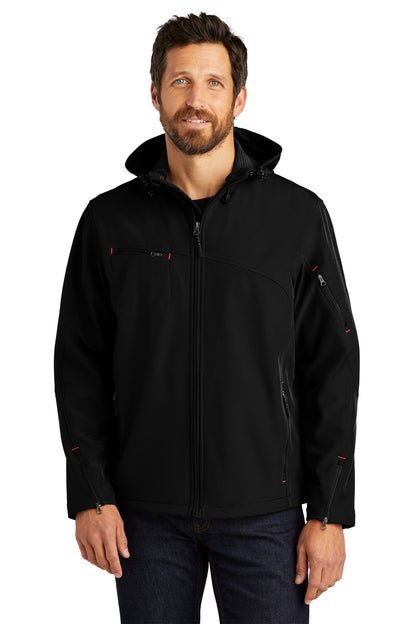 Port Authority® Textured Hooded Soft Shell Jacket (J706)