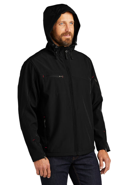 Port Authority® Textured Hooded Soft Shell Jacket (J706)