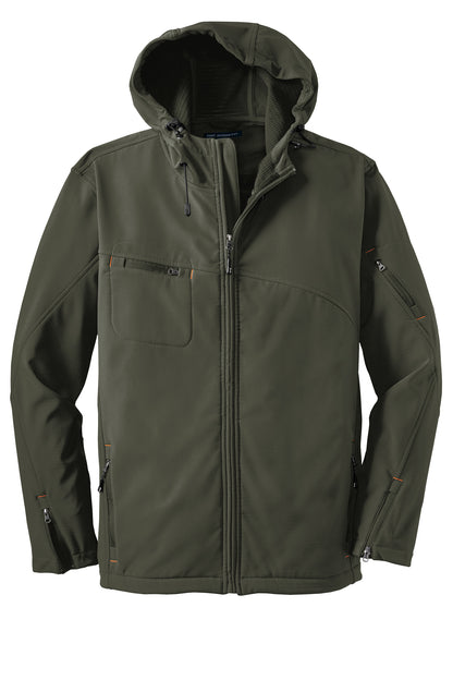 Port Authority® Textured Hooded Soft Shell Jacket (J706)