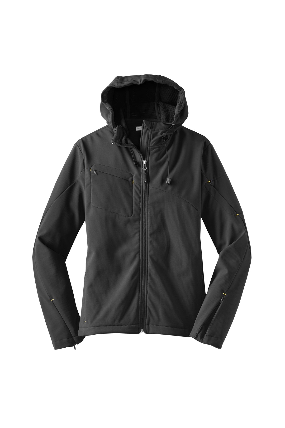 Port Authority® Women's Textured Hooded Soft Shell Jacket (L706)