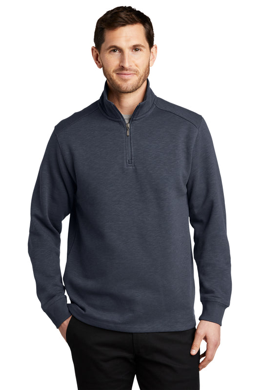 Port Authority® Slub Fleece 1/4-Zip Pullover (F295)