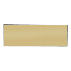3" x 1" Square Corner Plastic Badge