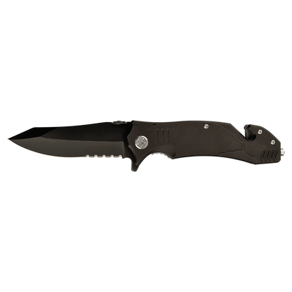 Personalized Bison River 4 1/2" Anodized Aluminum Rescue Knife