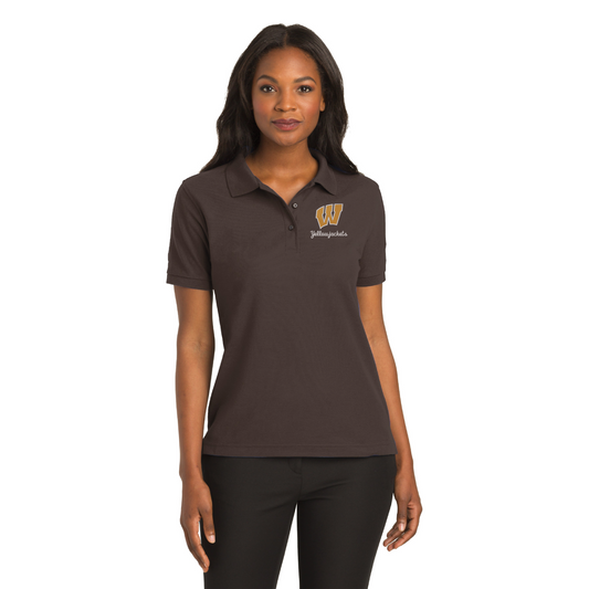 Williams Block "W" (Script) Women's Silk Touch™ Polo. (L500)