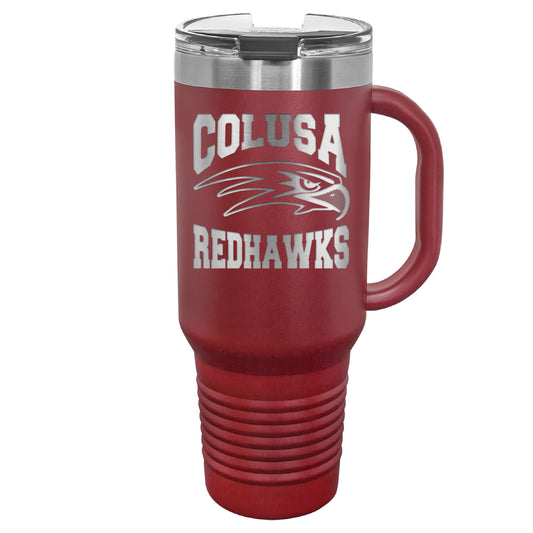 Colusa RedHawk40 oz. Travel Mug with Handle