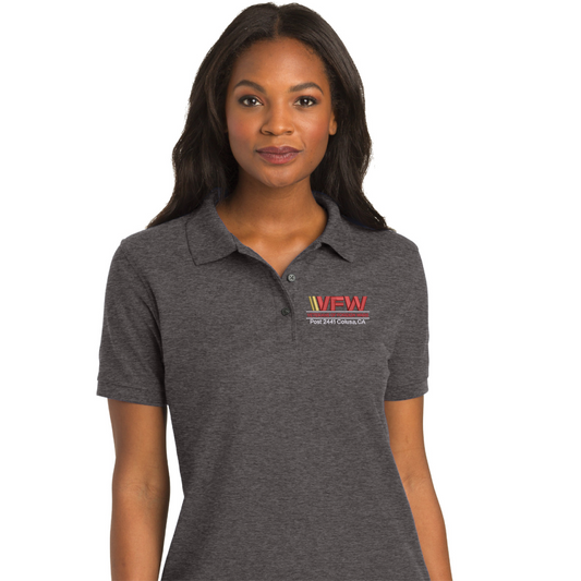 Colusa VFW  Ladies Silk Touch™ Polo - New Logo (L500)