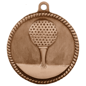 2" Golf High Relief Medal