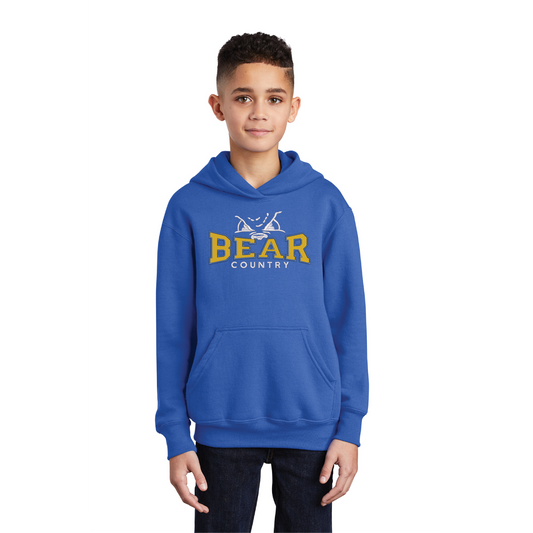 Bear Country Youth Fleece Pullover Hooded Sweatshirt (PC90YH)