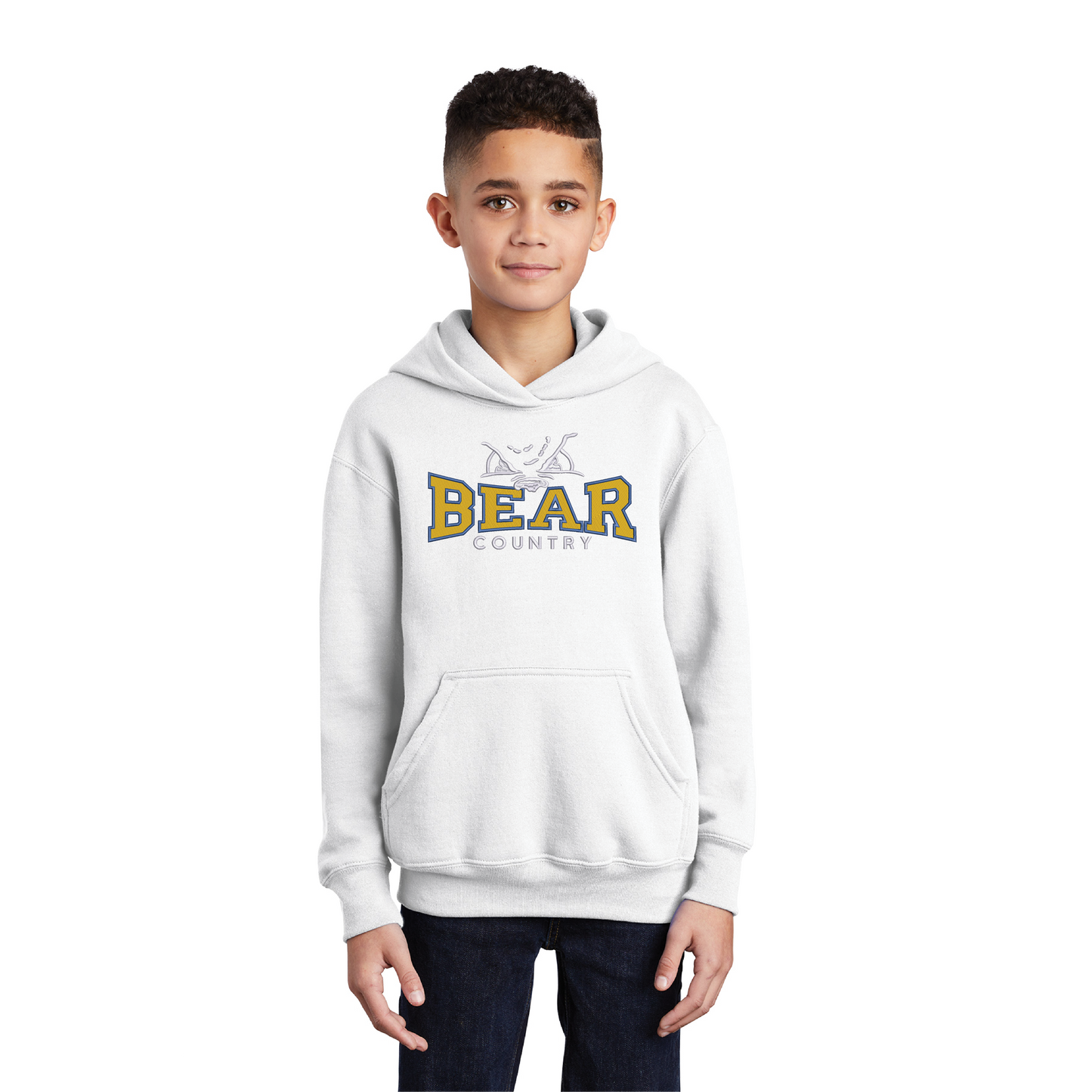 Bear Country Youth Fleece Pullover Hooded Sweatshirt (PC90YH)