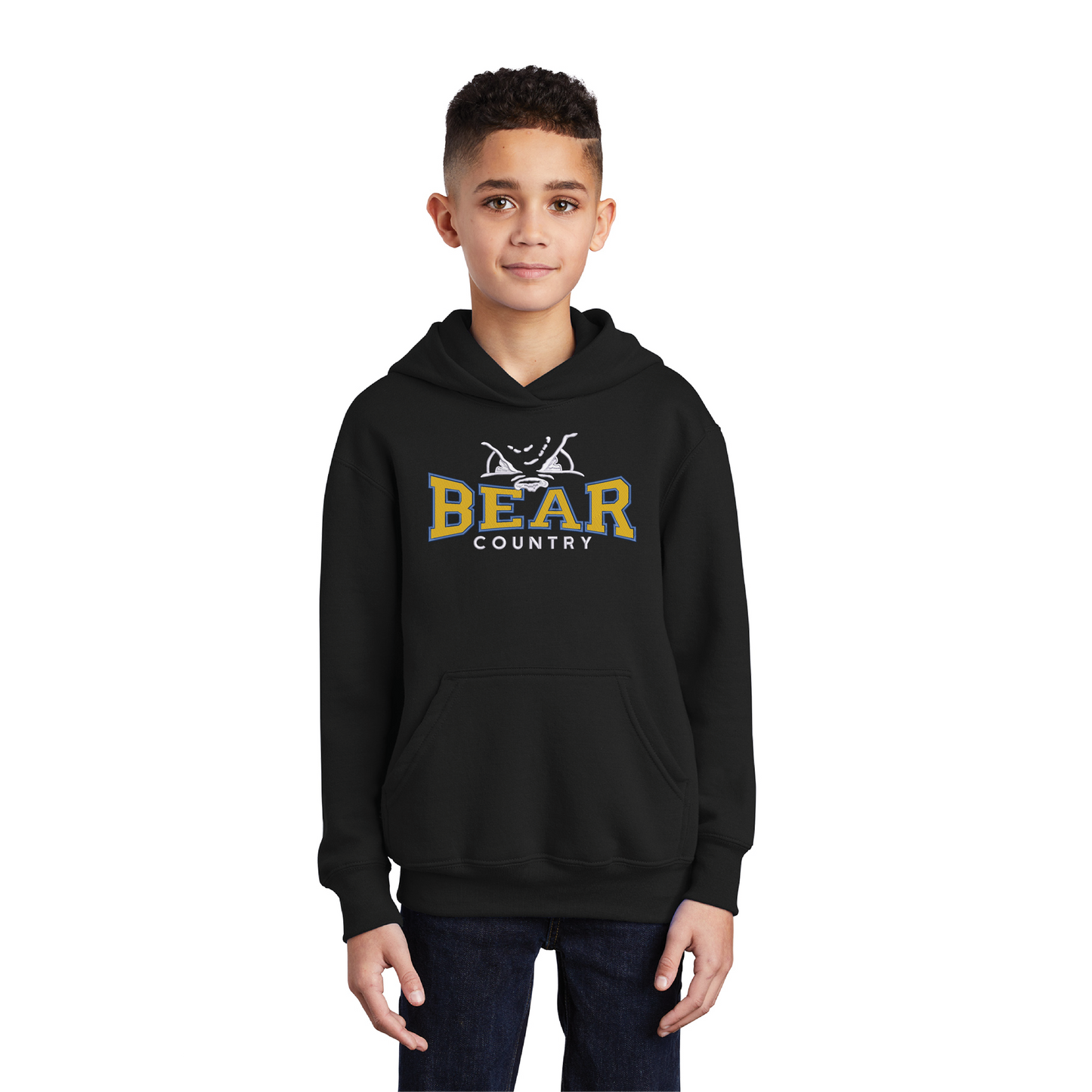 Bear Country Youth Fleece Pullover Hooded Sweatshirt (PC90YH)