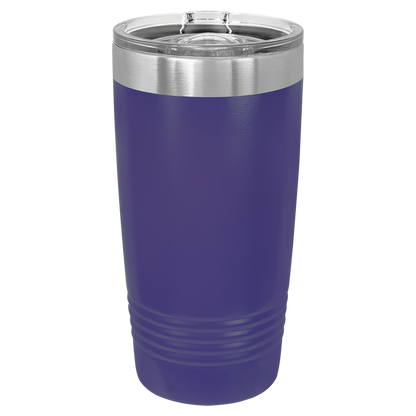 Pierce Bear Insulated 20 oz Stainless Steel Ringneck Tumbler with Logo