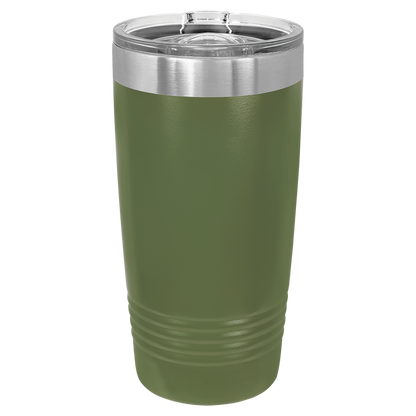 Pierce Bear Insulated 20 oz Stainless Steel Ringneck Tumbler with Logo