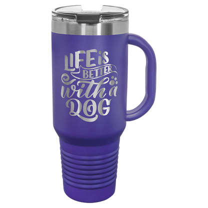 Personalized 40 oz. Travel Mug with Handle