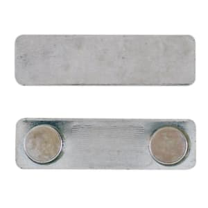3" x 1" Square Corner Plastic Badge