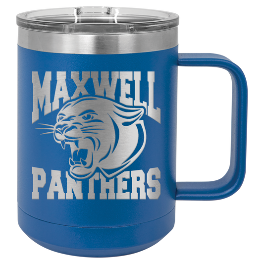 Maxwell Panthers 15 oz. Travel Mug