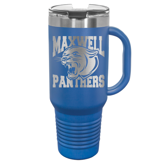 Maxwell Panthers 40 oz. Travel Mug with Handle