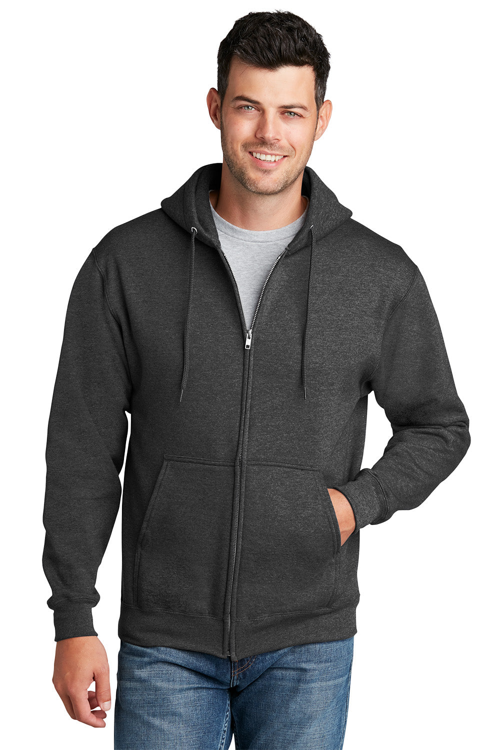 Port & Company® Core Fleece Full-Zip Hooded Sweatshirt (PC78ZH)