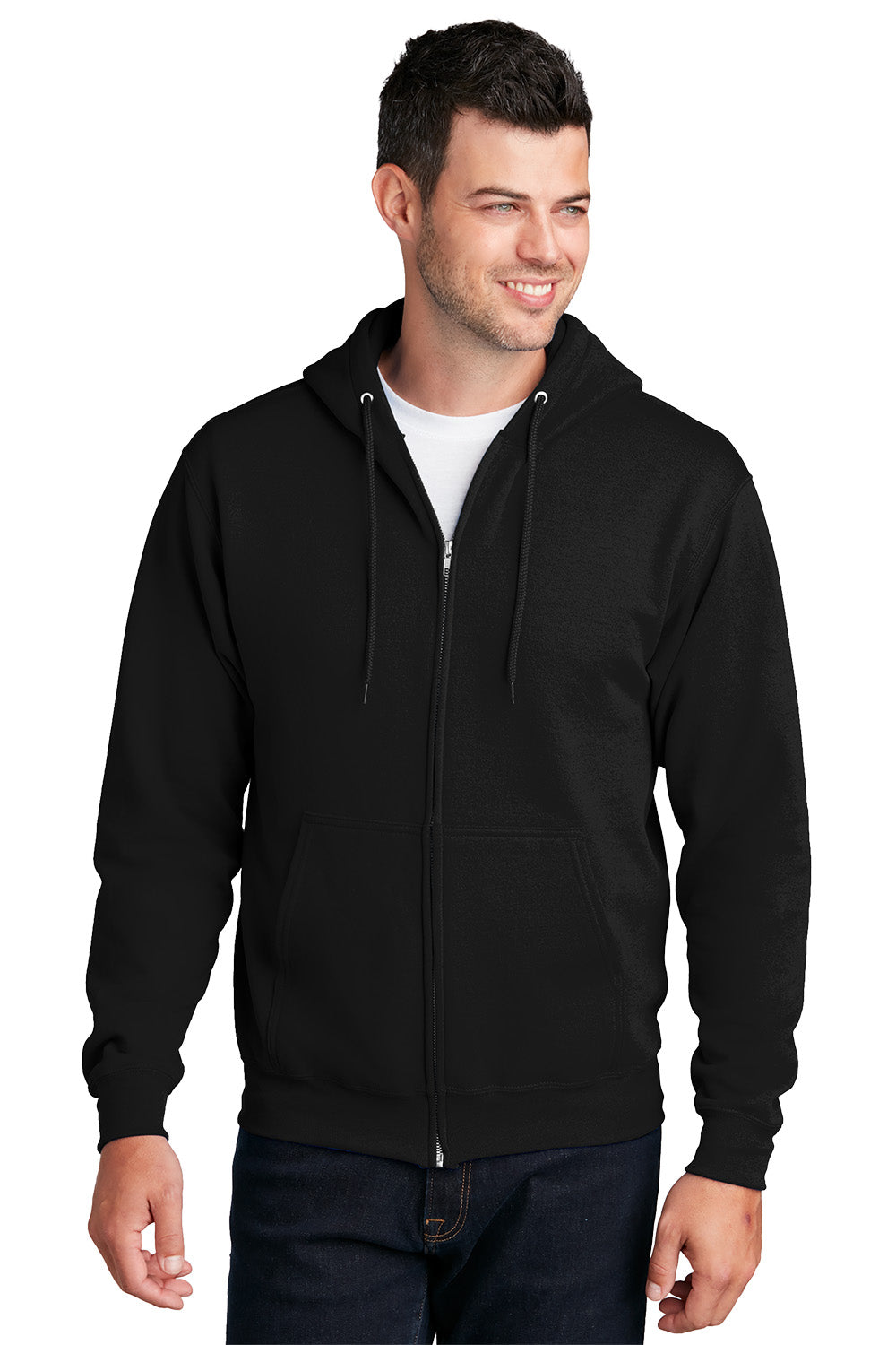 Port & Company® Core Fleece Full-Zip Hooded Sweatshirt (PC78ZH)